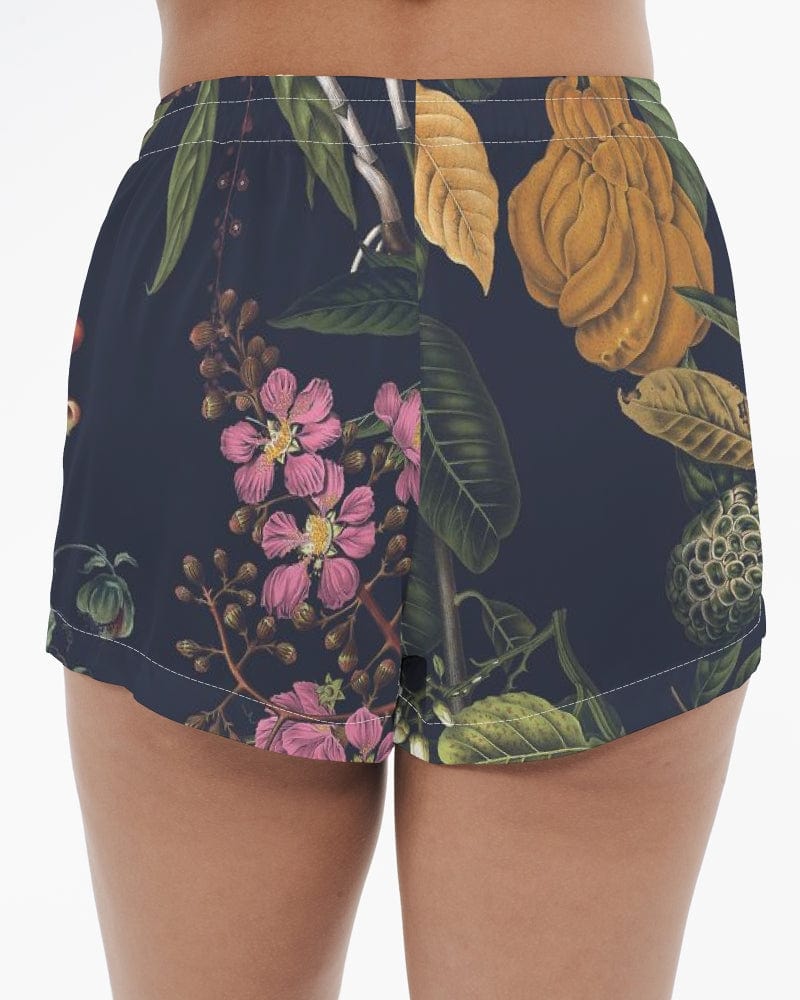 All-Over Print Pants & Shorts Exotica Flowers Women's Satin Pajama Shorts