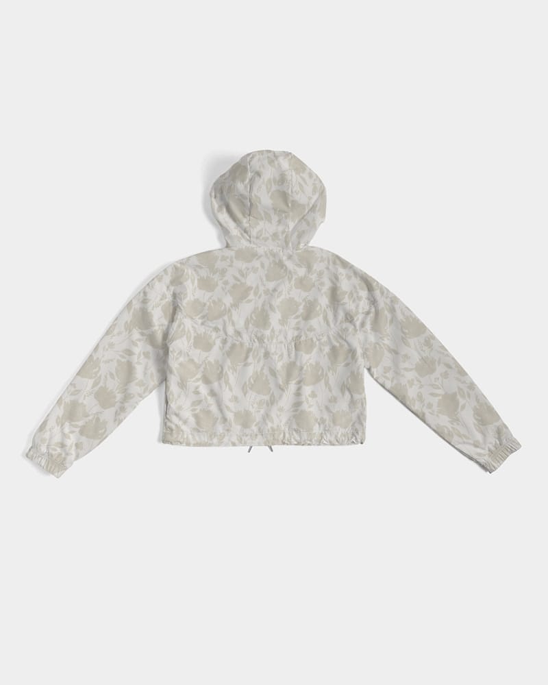 All-Over Print Tees & Tops French Rose HIgh Waisted Belted Women's Trousers Women's All-Over Print Cropped Windbreaker