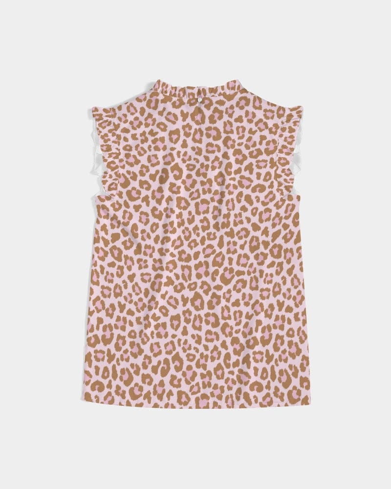 All-Over Print Tees & Tops Leopard Pint Joggers Women's All-Over Print Ruffle Sleeve Top