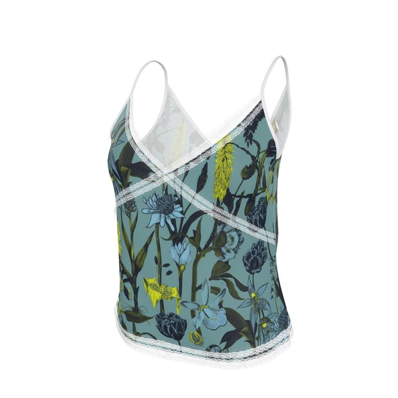Cami Azure Bloom Womens Camisole