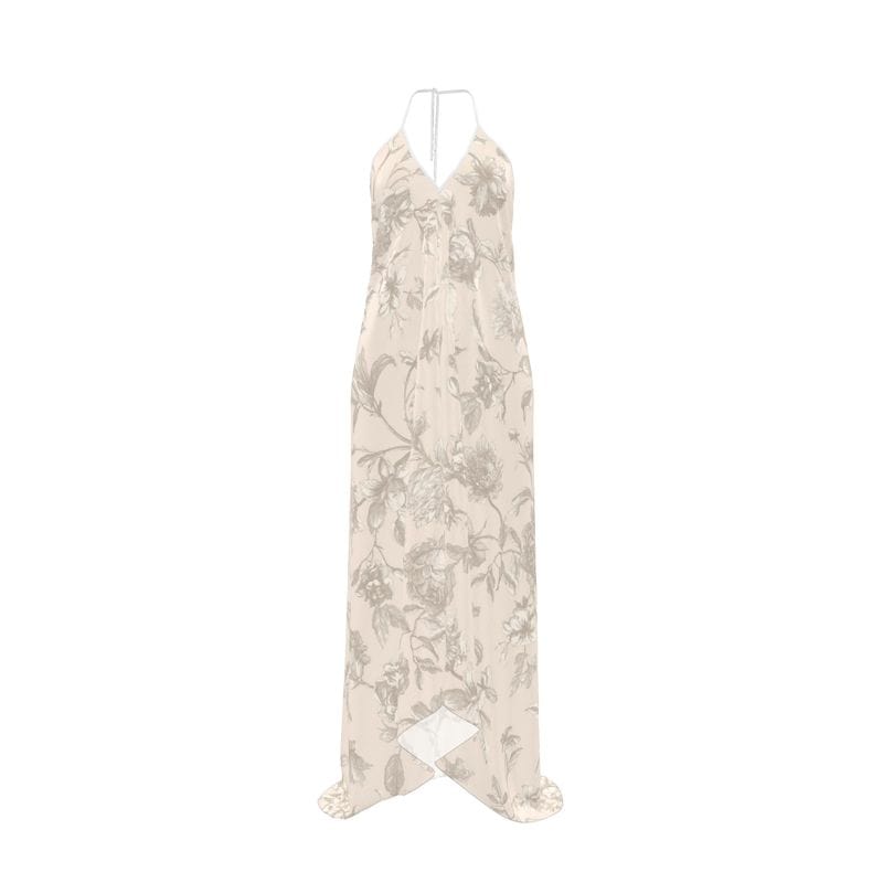 Halterneck backless dress Ivory Le Toile Pure Silk Halterneck Backless Dress
