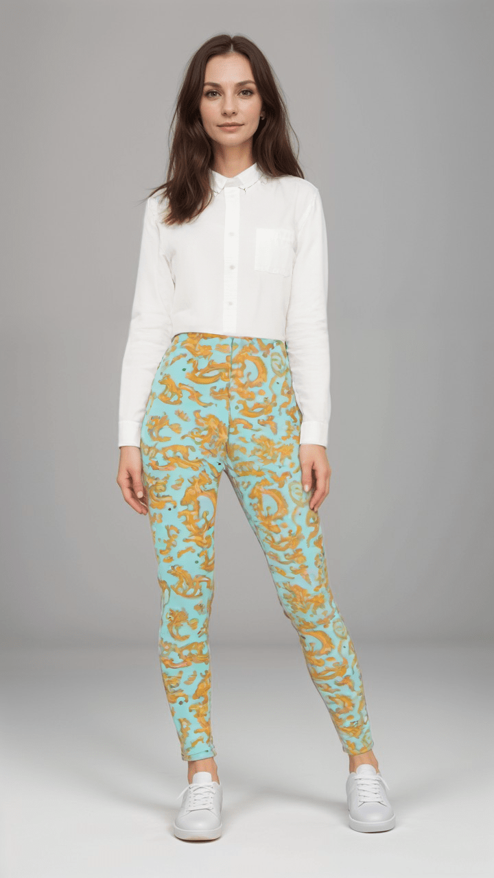 High Waisted Leggings Versailles Dreams Womens High Waisted Velour Leggings