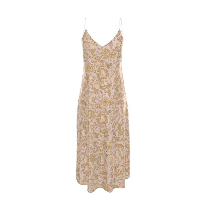 Slip Dress Golden Rococo Iconic Silk Slip Dress