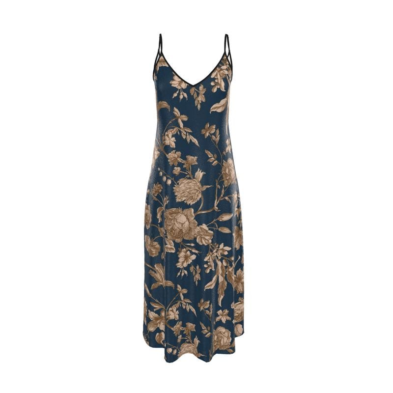 Slip Dress Midnight Garden Pure Silk Slip Dress
