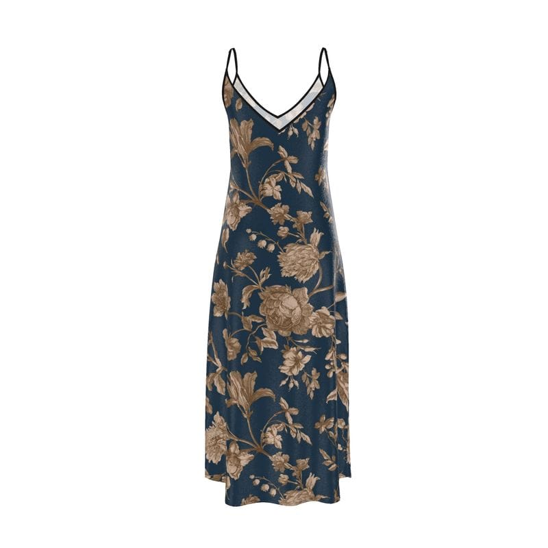 Slip Dress Midnight Garden Pure Silk Slip Dress