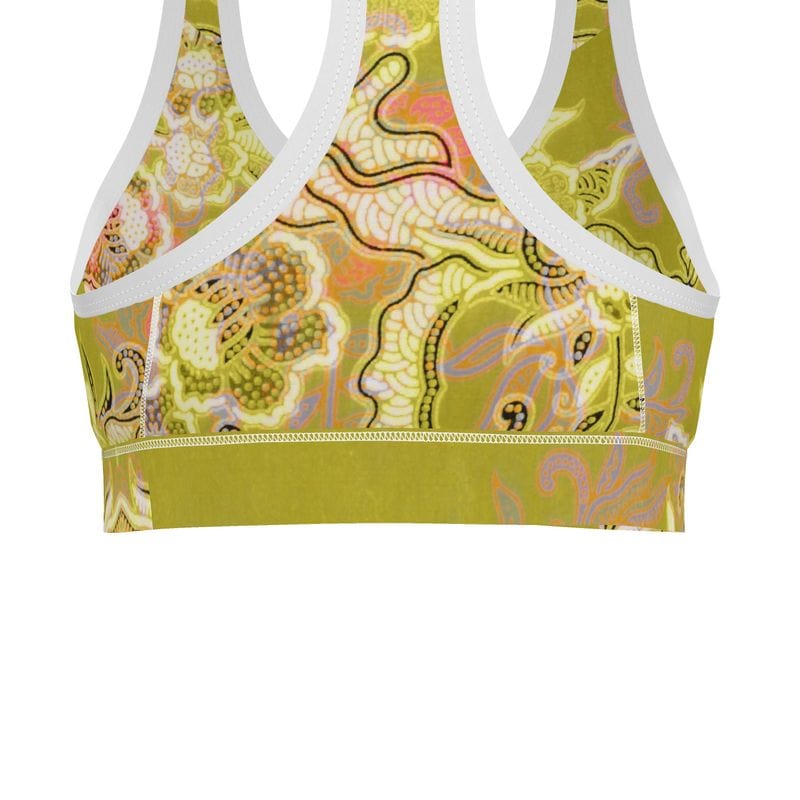 Sports Bra Chartreuse Paradise Sports Bra