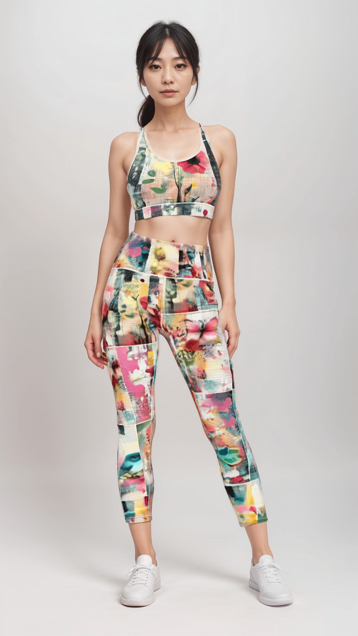 Sports Bra Garden Collage Light as Air Sports Bra