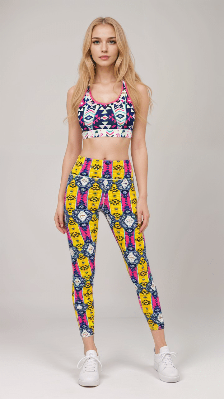 Sports Leggings Aztec Radiance Womens Sports Leggings