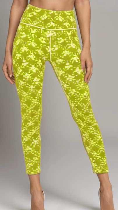 Sports Leggings Chartreuse Whisper Womens High Waisted Sports Leggnigs