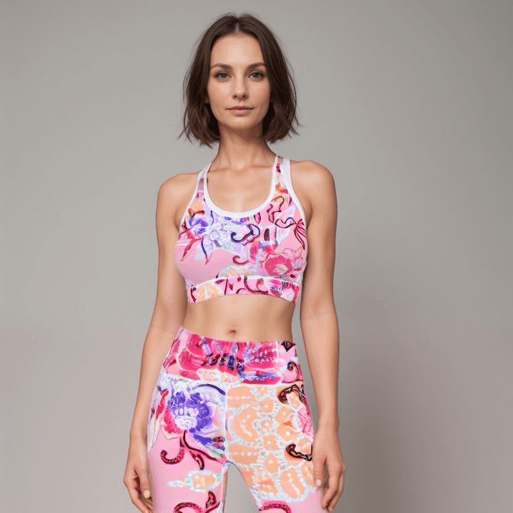 Sports Leggings Pastel Paradise Womens High Waisted Sports Leggings