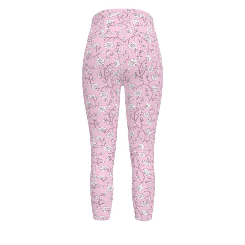 Sports Leggings Rose Garden Womens Athletic Leggings