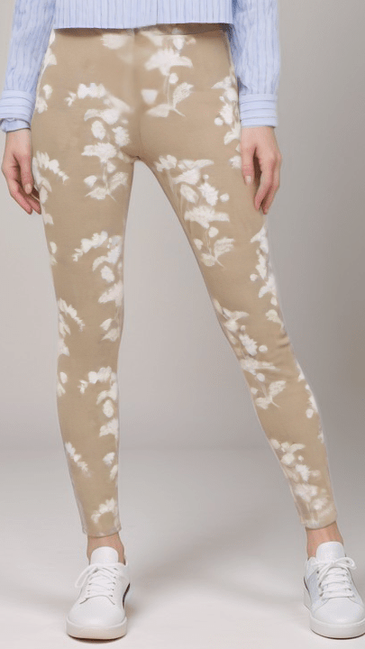 Womens Jogging Bottoms Ecru Floral Whisper Womens Silkflex Joggers