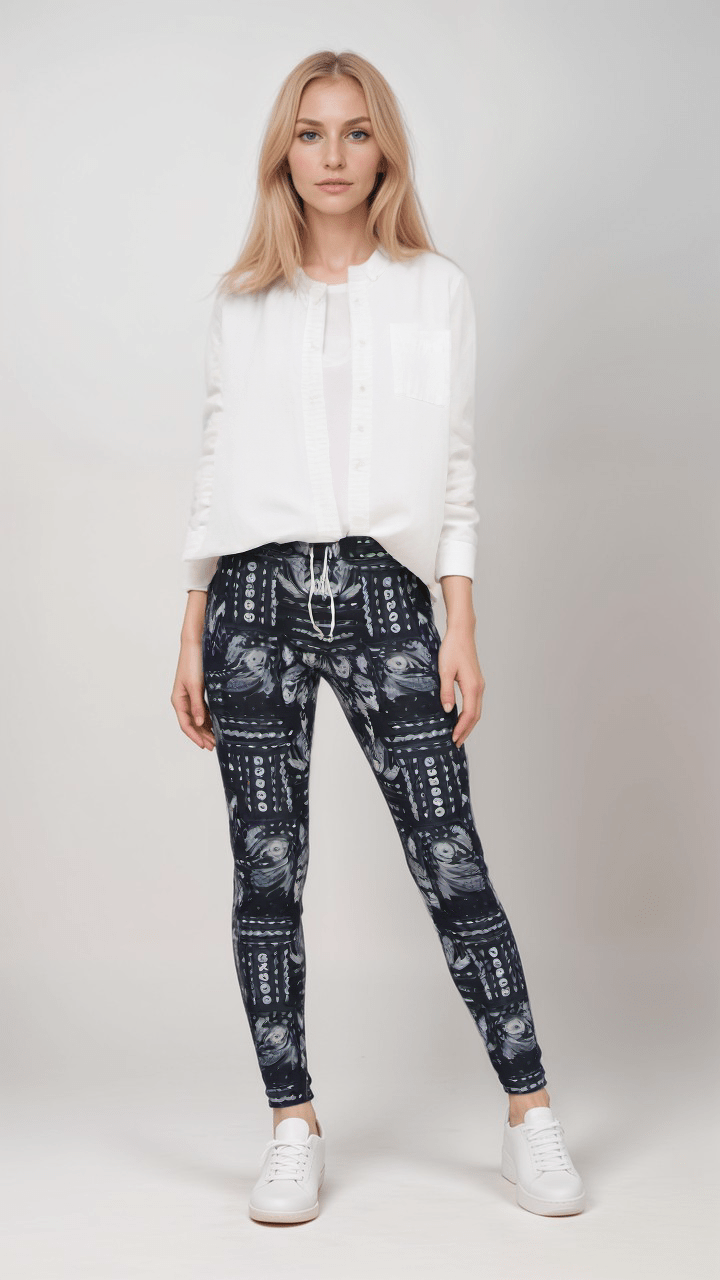 Womens Jogging Bottoms Ink Tapestry Womens Silkflex Joggers