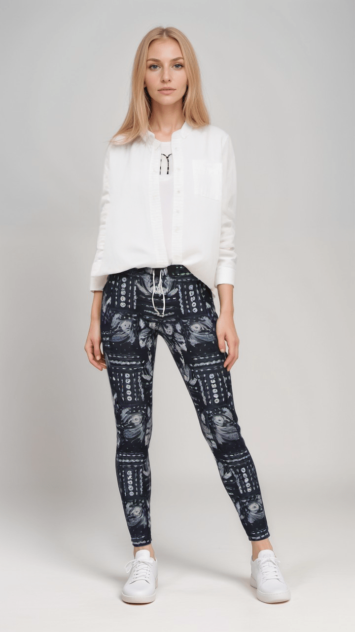 Womens Jogging Bottoms Ink Tapestry Womens Silkflex Joggers