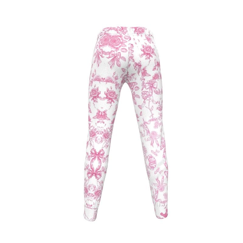 Womens Jogging Bottoms Vintage Rose Toile Womens Joggers