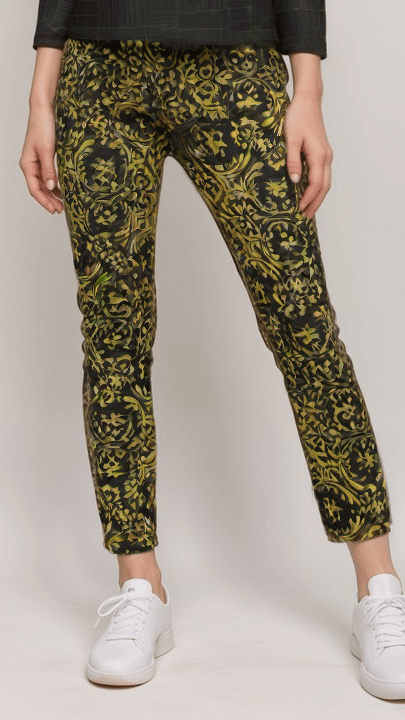 Womens Trousers Golden Boroque Womens Satin Trousers