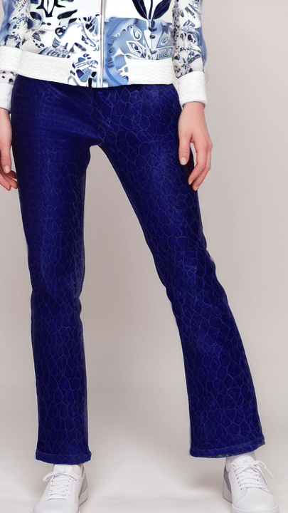 Womens Trousers Indigo Matrix Womens Satin Lounge pants
