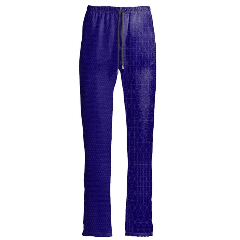 Womens Trousers Indigo Matrix Womens Satin Lounge pants