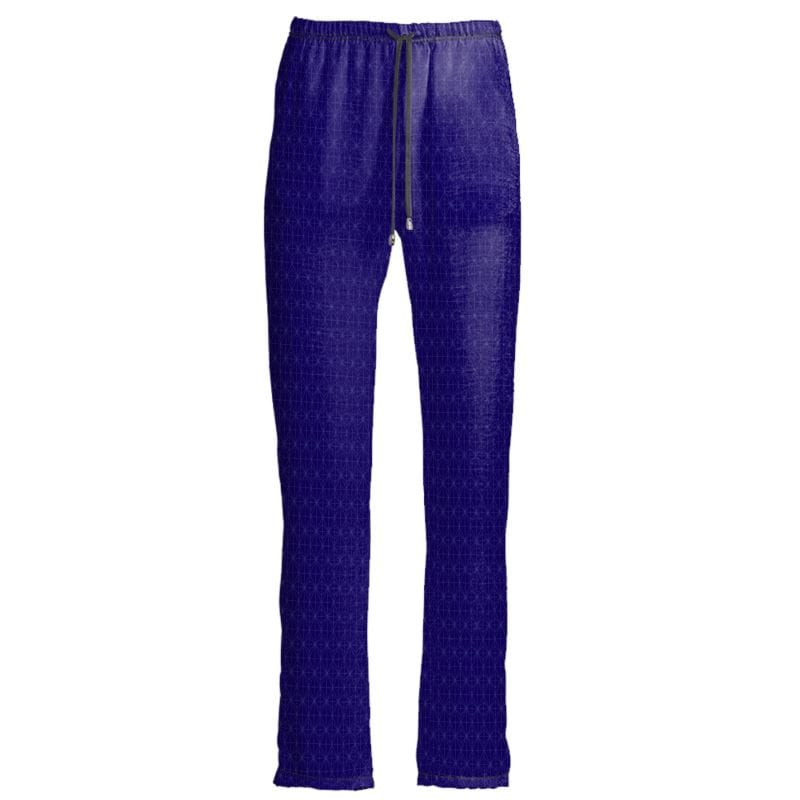 Womens Trousers Indigo Matrix Womens Satin Trousers