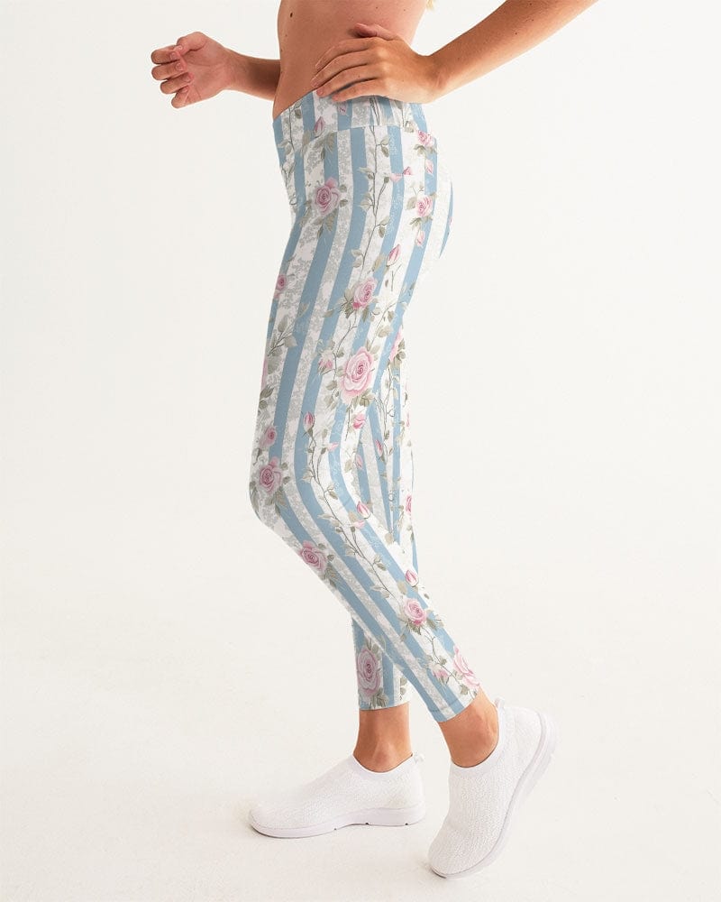 Activewear French Roses Women's All-Over Print Yoga Pants