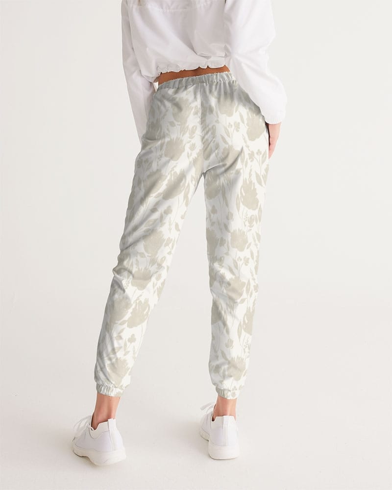 All-Over Print Pants & Shorts French Rose HIgh Waisted Belted Women's Trousers Women's All-Over Print Track Pants