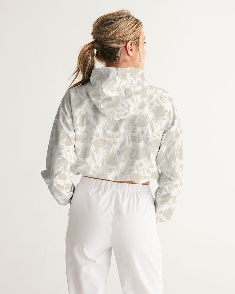 All-Over Print Tees & Tops French Rose HIgh Waisted Belted Women's Trousers Women's All-Over Print Cropped Windbreaker