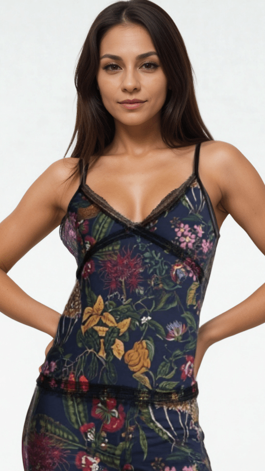 Cami Eclipse Botanical Day and Night Crepe Camisole