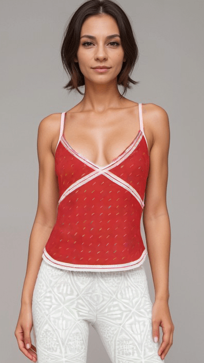 Cami Scarlet Red Day and Night Crepe Camisole