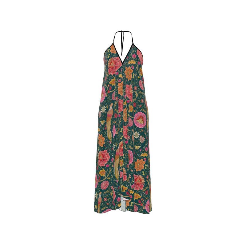 Halterneck backless dress Eastern Garden Pure Silk Halterneck Backless Dress