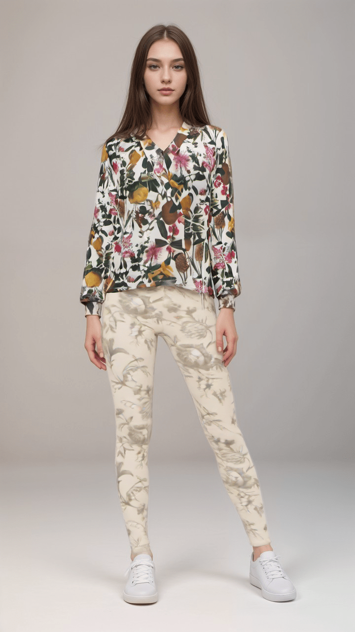 High Waisted Leggings Ivory Le Toile Womens High Waisted Velour Leggings