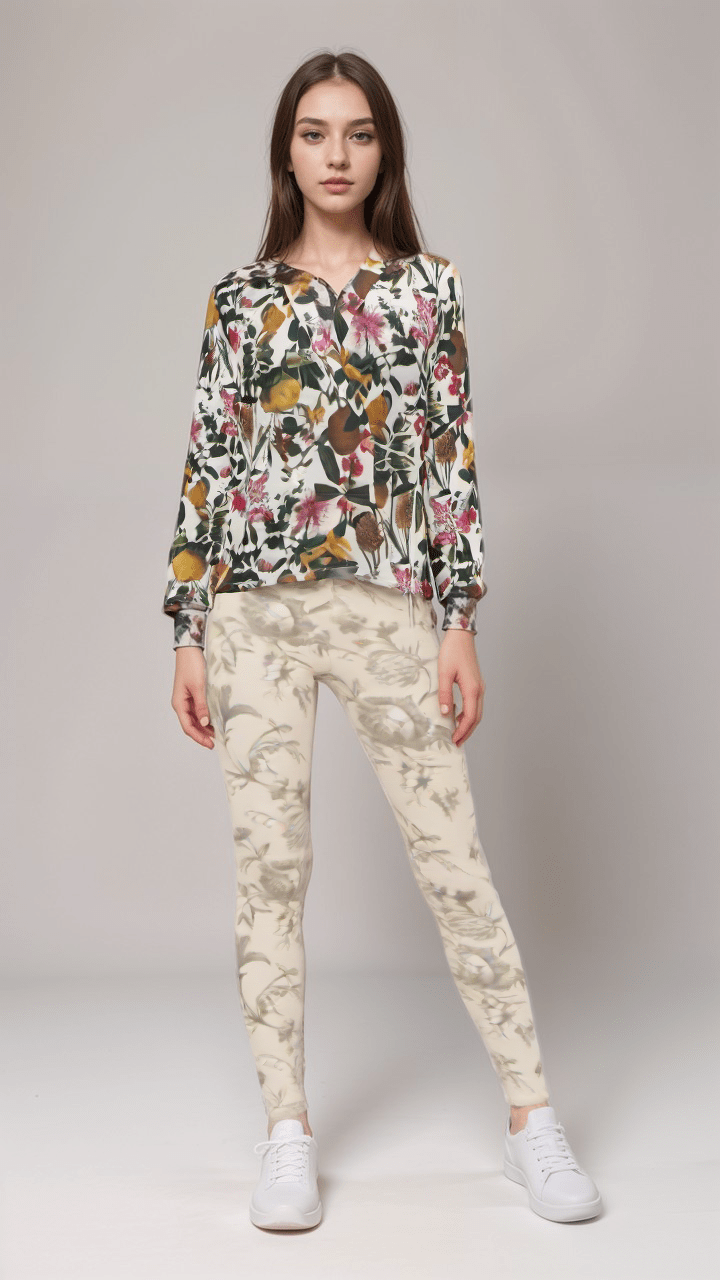 High Waisted Leggings Ivory Le Toile Womens High Waisted Velour Leggings