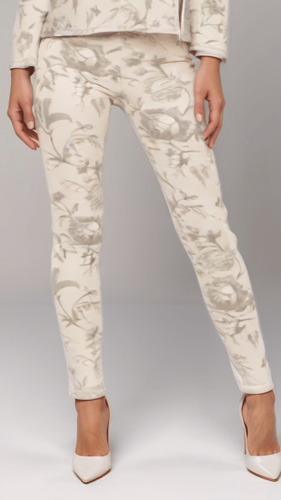 High Waisted Leggings Ivory Le Toile Womens High Waisted Velour Leggings bad
