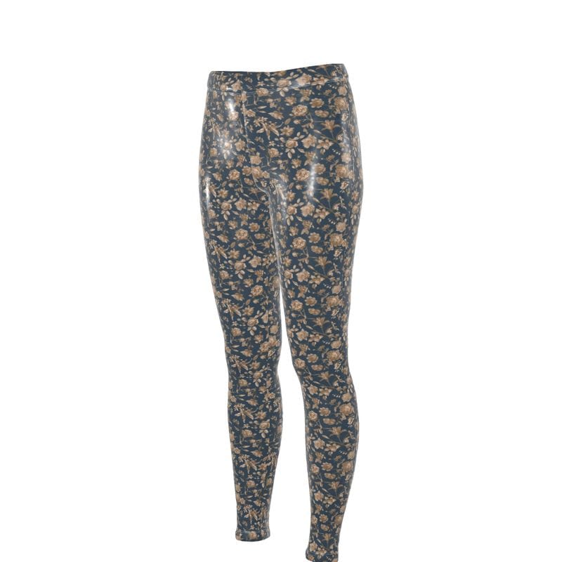 High Waisted Leggings Nocturnal Meadows Crushed Velour High-Waisted Evelyn Leggings
