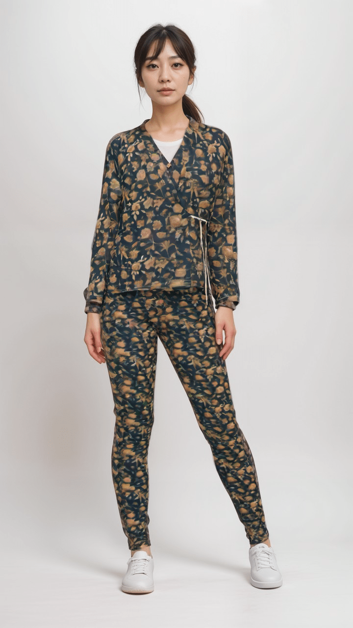 High Waisted Leggings Nocturnal Meadows Crushed Velour High-Waisted Evelyn Leggings