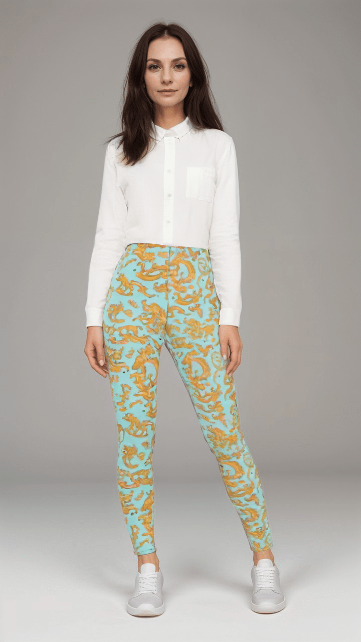 High Waisted Leggings Versailles Dreams Womens High Waisted Velour Leggings