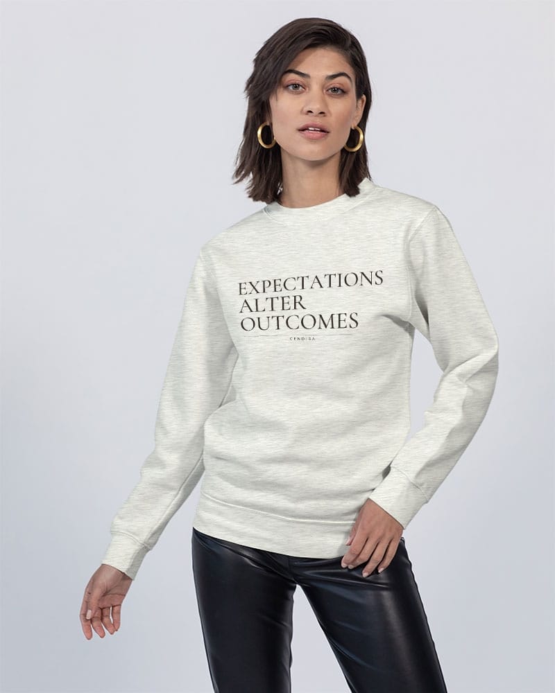 Pre-Made Cotton oatmeal heather / XS exp alter outcomes Unisex Premium Crewneck Sweatshirt | Lane Seven