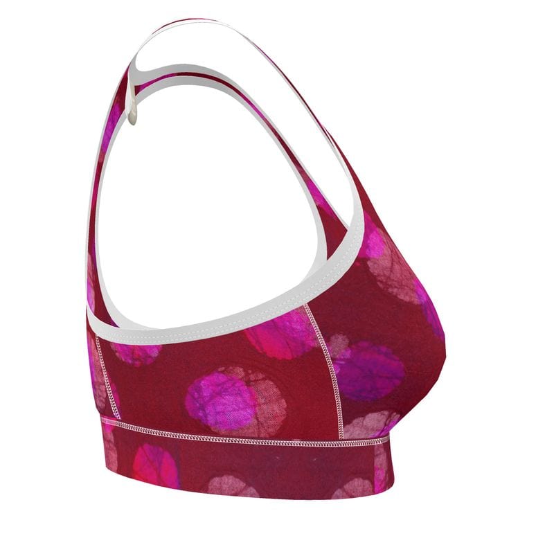 Sports Bra Berry Bloom Womens Sports Bra