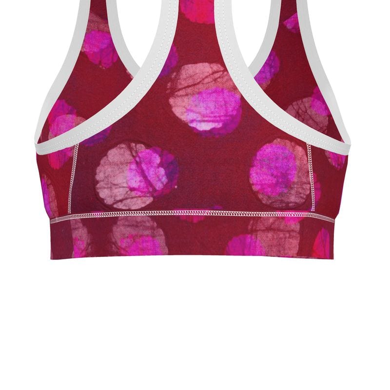 Sports Bra Berry Bloom Womens Sports Bra