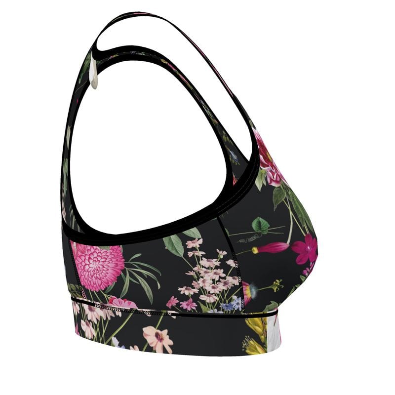 Sports Bra Botanical Noir Sports Bra