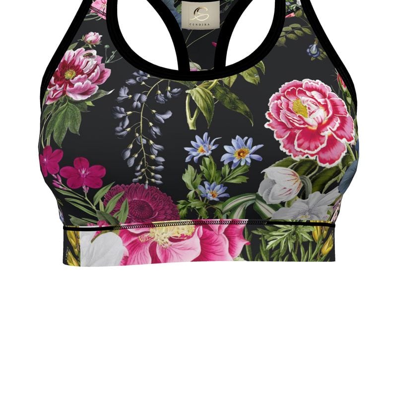 Sports Bra Botanical Noir Sports Bra