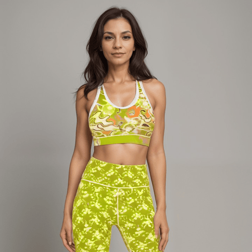 Chartreuse Paradise Light as Air Sports Bra