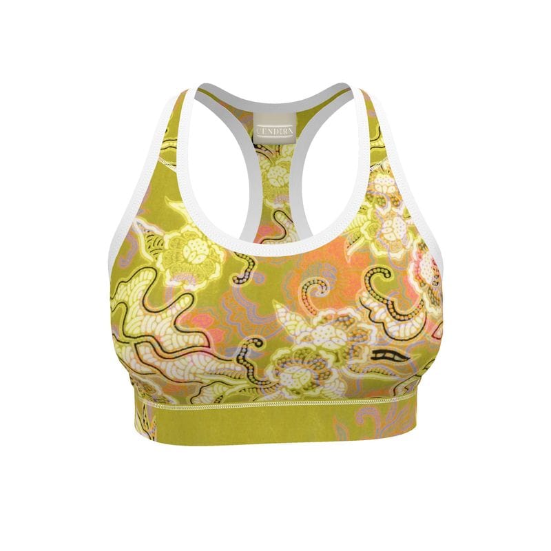 Sports Bra Chartreuse Paradise Sports Bra