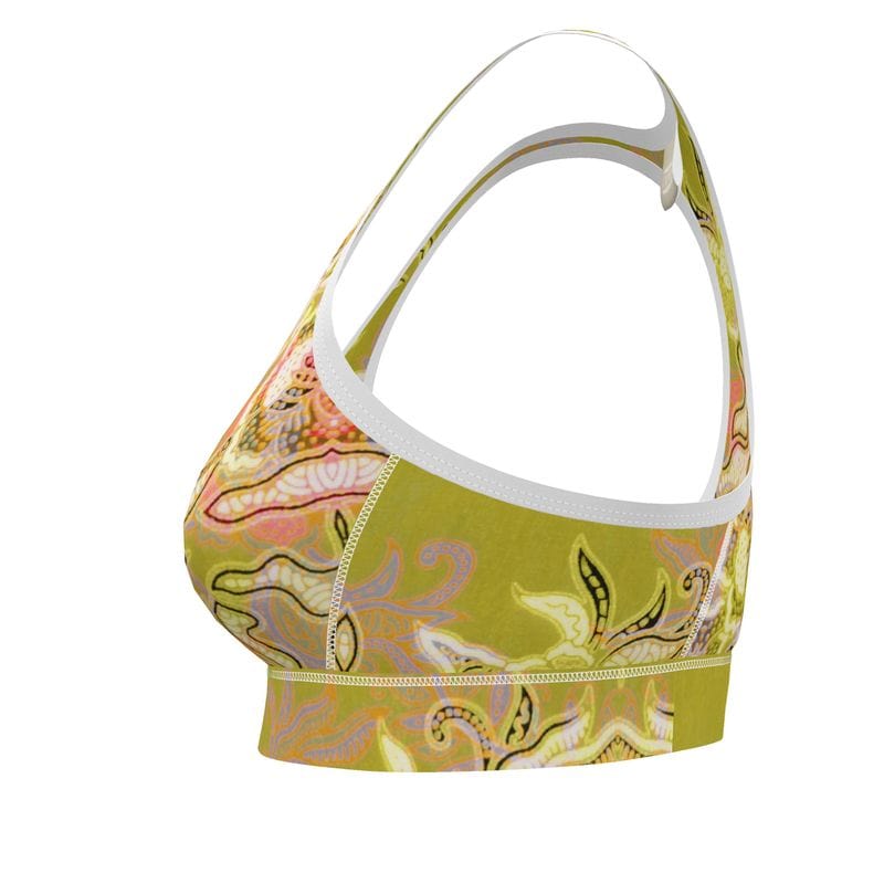Sports Bra Chartreuse Paradise Sports Bra