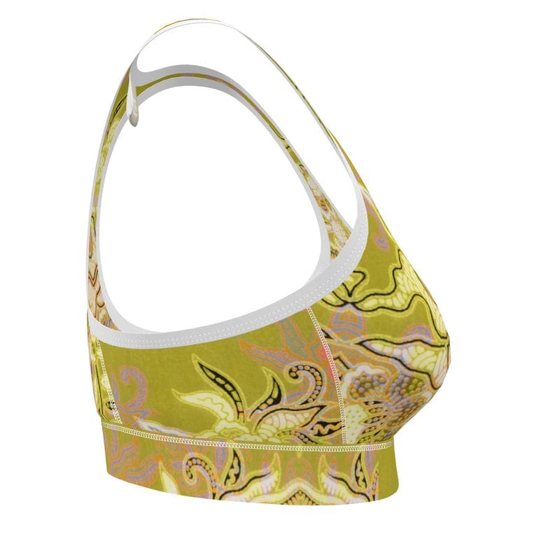 Sports Bra Chartreuse Paradise Sports Bra