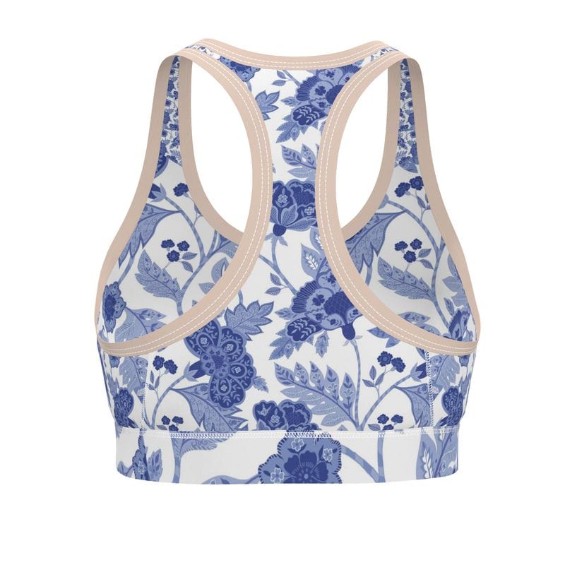 Sports Bra Cobalt Garden Sports Bra