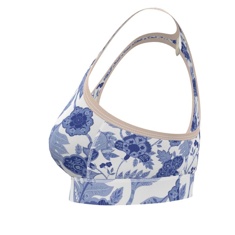 Sports Bra Cobalt Garden Sports Bra