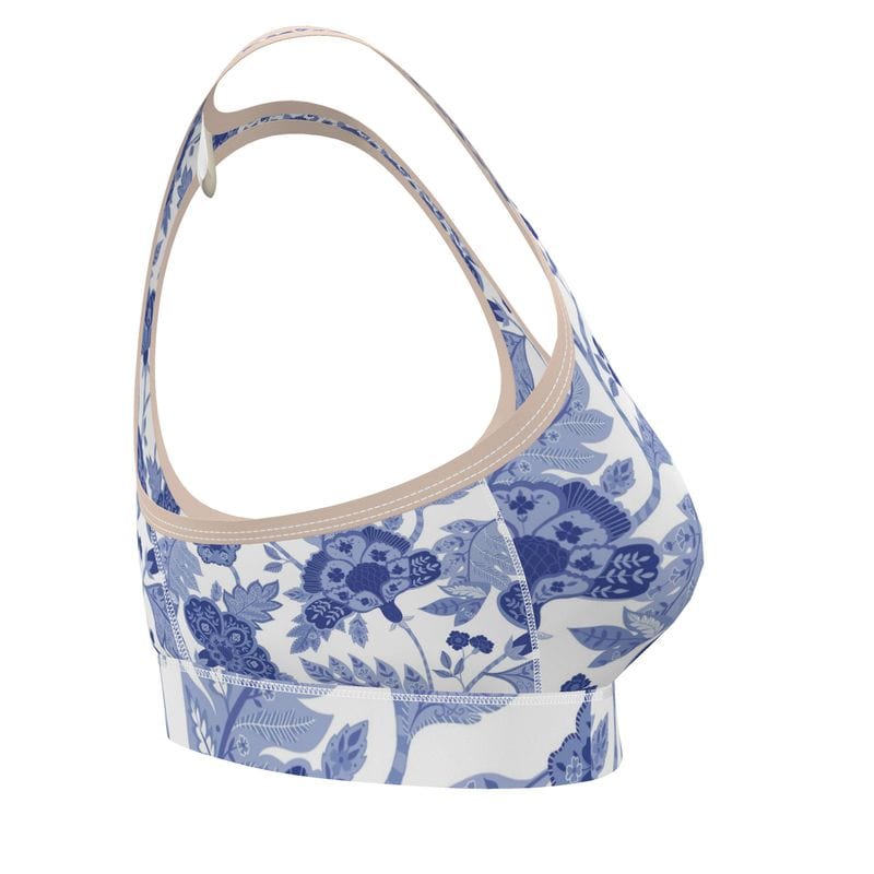 Sports Bra Cobalt Garden Sports Bra