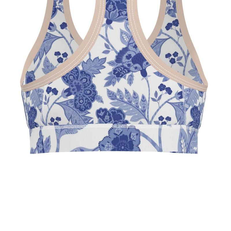 Sports Bra Cobalt Garden Sports Bra