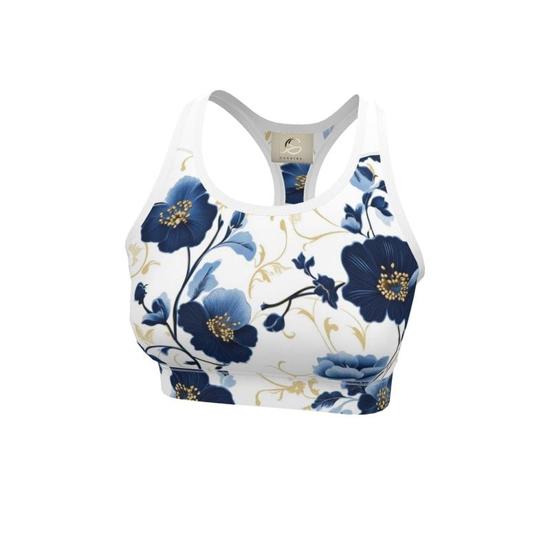 Sports Bra Gilded Indigo Garden Women's Sports Bra