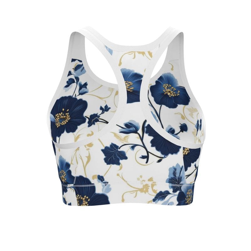 Sports Bra Gilded Indigo Garden Women's Sports Bra